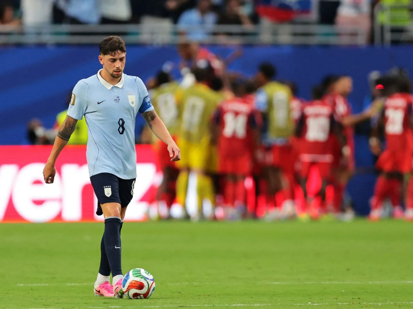 Foto: Valverde, tras el empate de Cabo Verde. (Reuters/Sam Navarro)
