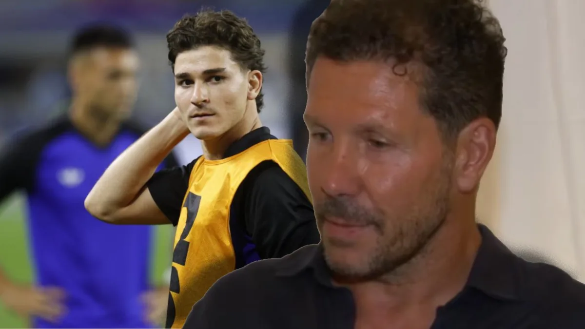 Simeone ve a Julián Álvarez como eje del juego del Atlético